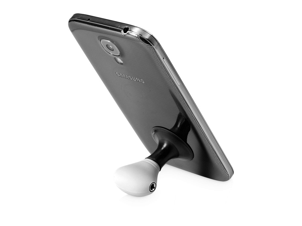 Музыкальный сплиттер-подставка для телефона Spartacus 2 в 1, белый/черный