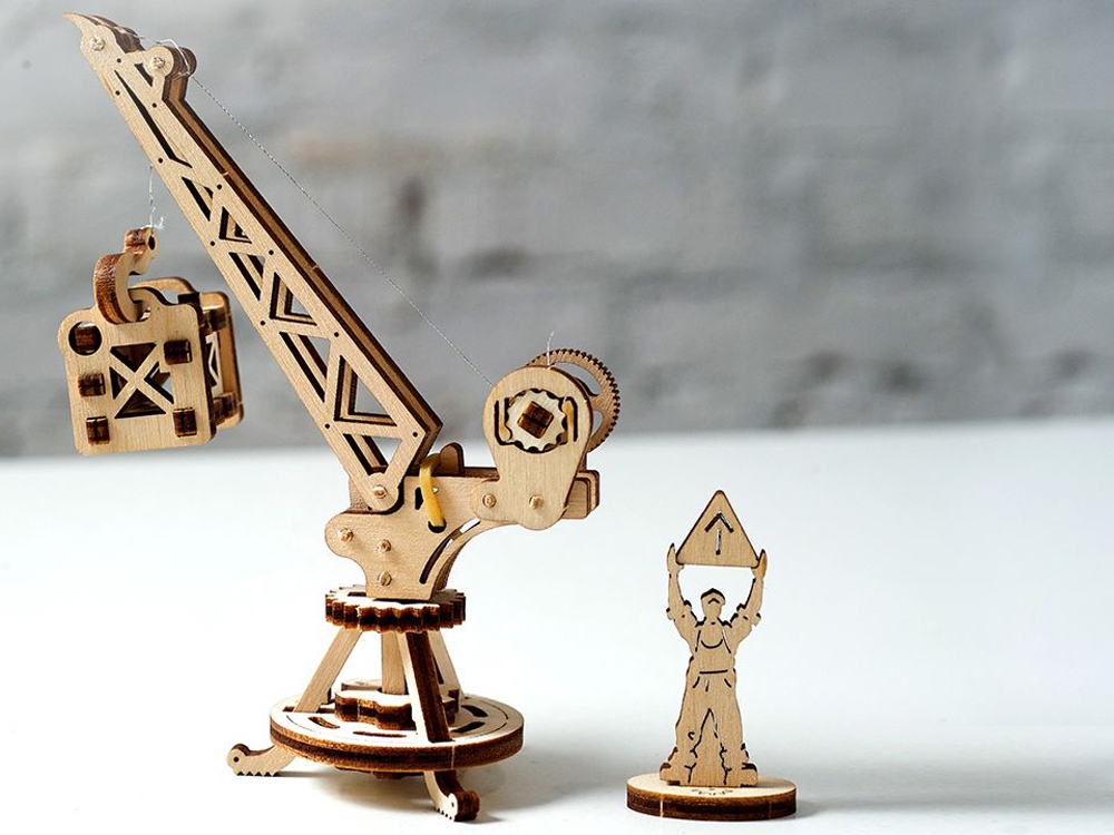 3D-ПАЗЛ UGEARS Манипулятор на рельсах 3D-ПАЗЛ UGEARS Манипулятор на рельсах