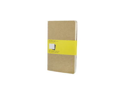 Записная книжка Moleskine Cahier (в клетку, 3 шт.), Large (13х21см), бежевый Записная книжка Moleskine Cahier (в клетку, 3 шт.), Large (13х21см), бежевый