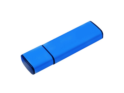 USB-флешка металлическая на 8ГБ с колпачком, синий USB-флешка металлическая на 8ГБ с колпачком, синий