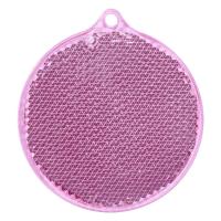 Каталог Пешеходный светоотражатель «Круг», розовый от интернет-магазина «7 Сувениров»