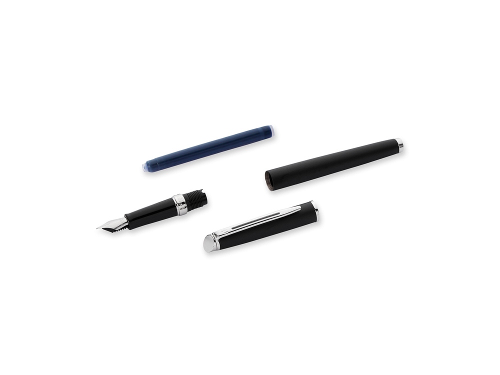 Ручка перьевая Waterman Hemisphere Matt Black CT F, черный матовый/серебристый