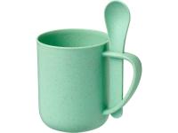 Каталог Чашка с ложкой Rye из пшеничной соломы от интернет-магазина «7 Сувениров»