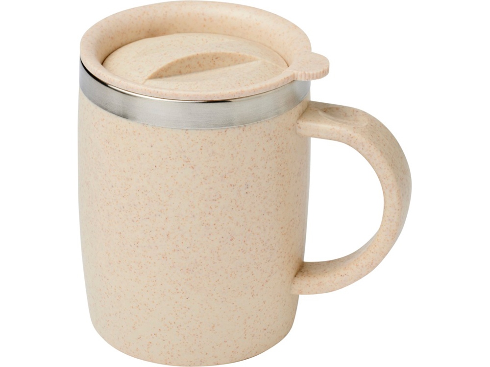 Чашка из пшеничной соломы Wey 400 мл с изоляцией, натуральный