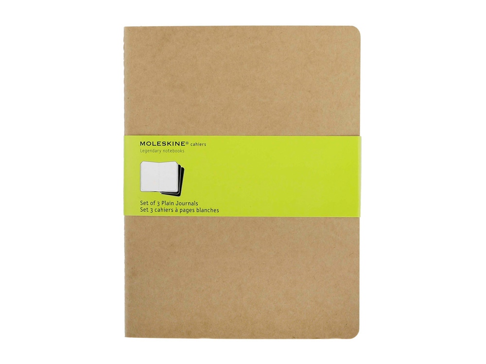 Записная книжка Moleskine Cahier (нелинованный, 3 шт.), ХLarge (19х25см), бежевый Записная книжка Moleskine Cahier (нелинованный, 3 шт.), ХLarge (19х25см), бежевый
