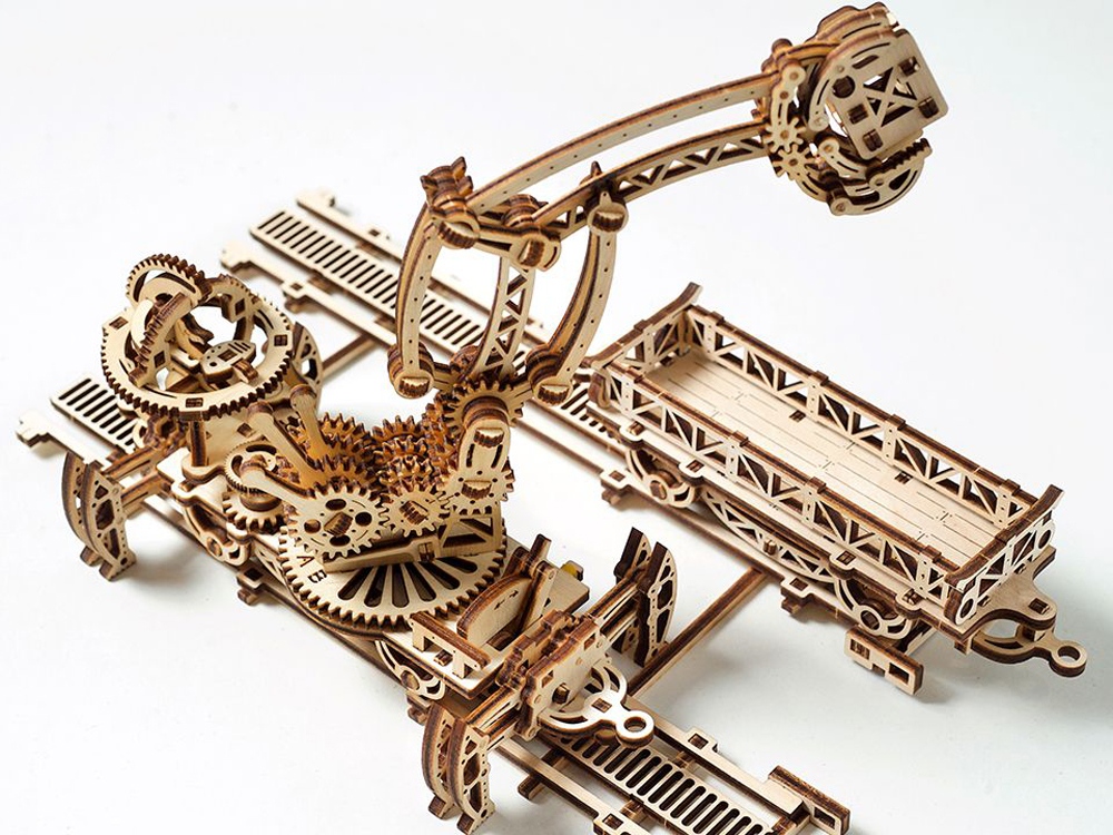 3D-ПАЗЛ UGEARS Манипулятор на рельсах 3D-ПАЗЛ UGEARS Манипулятор на рельсах