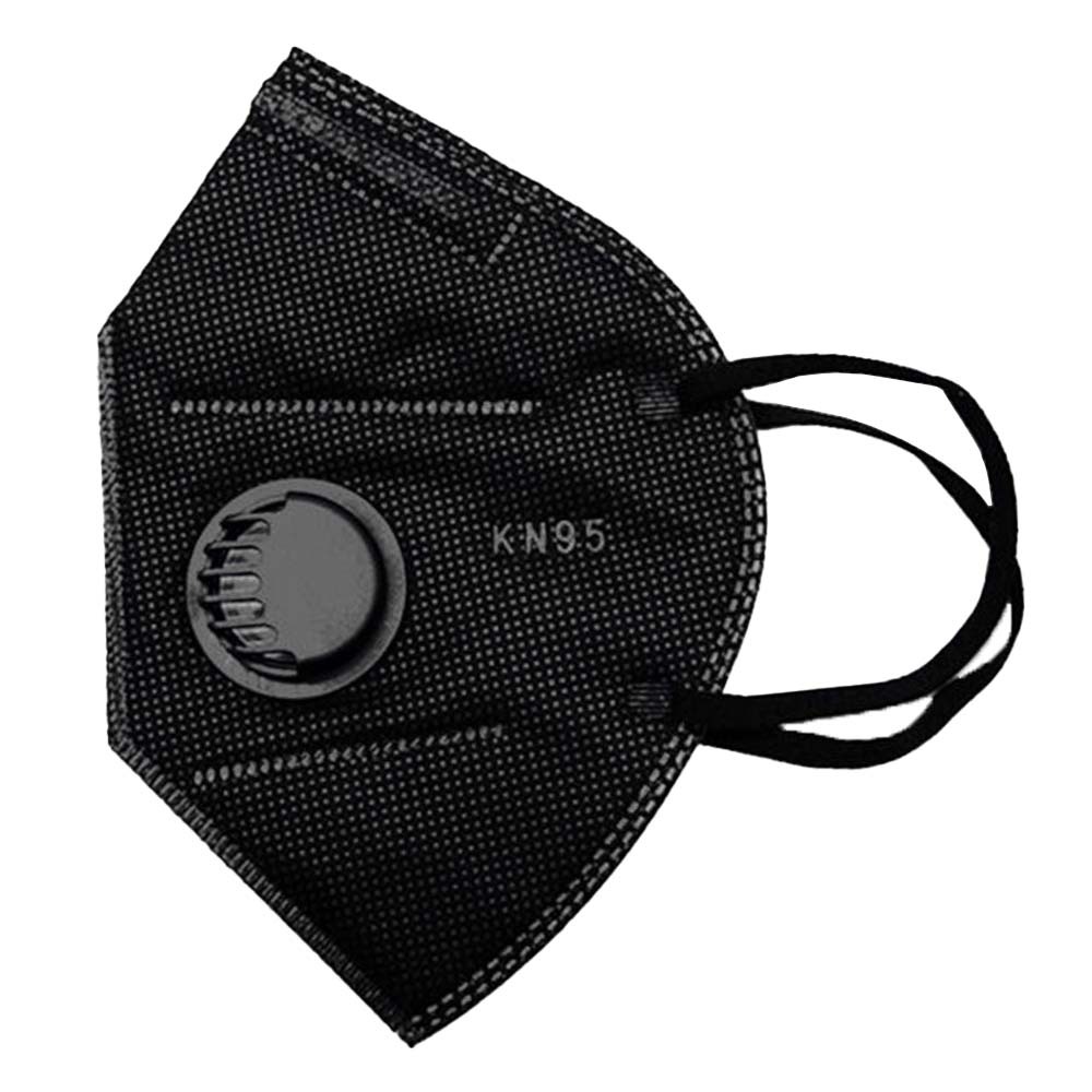 Каталог Респиратор KN95 с клапаном FFP2 черный от интернет-магазина «7 Сувениров»