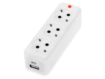 Портативное зарядное устройство в форме розетки, мощность 2600 mAh Портативное зарядное устройство в форме розетки, мощность 2600 mAh