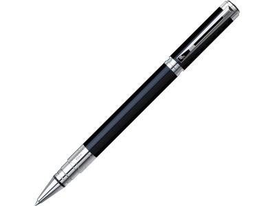 Ручка роллер Waterman Perspective Black CT F, черный/серебристый