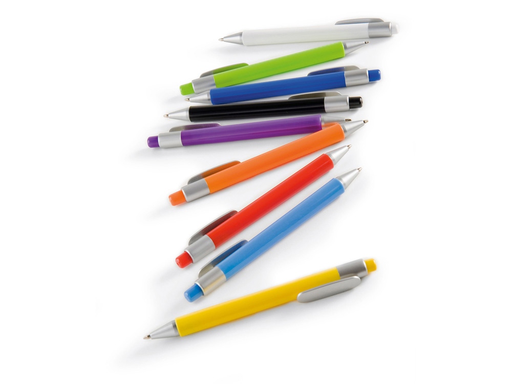 Ручка шариковая Athens черные чернила, белый