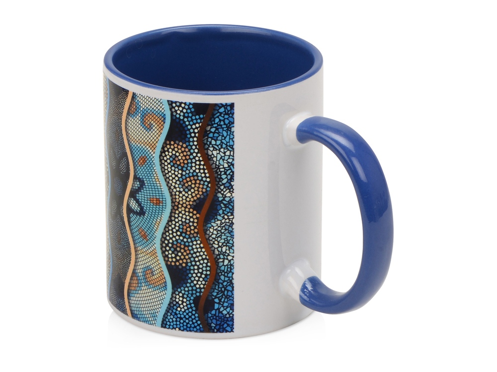 Кружка для сублимации Sublime Color, белый/синий