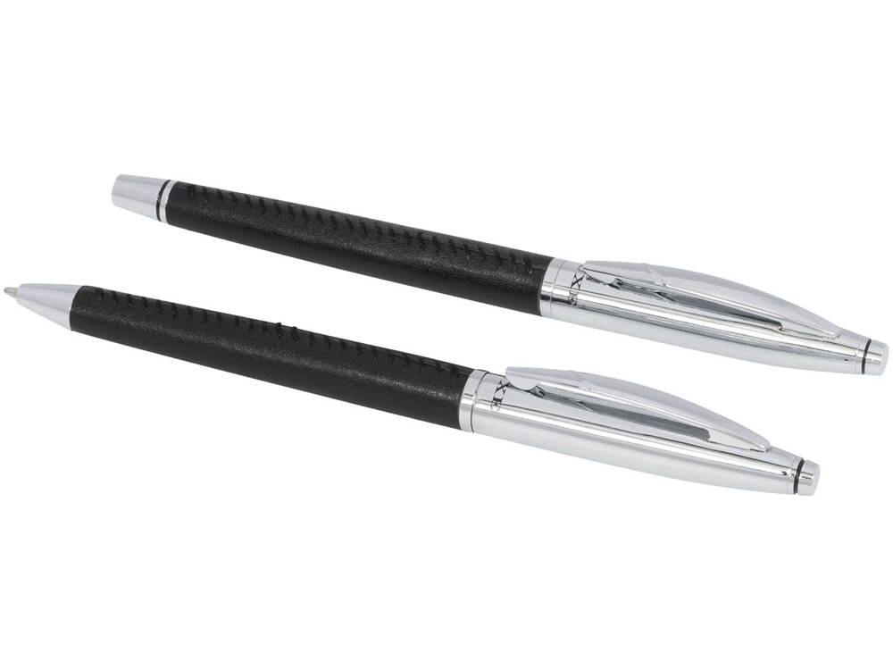 Подарочный набор ручек Tombeau, черный/серебристый