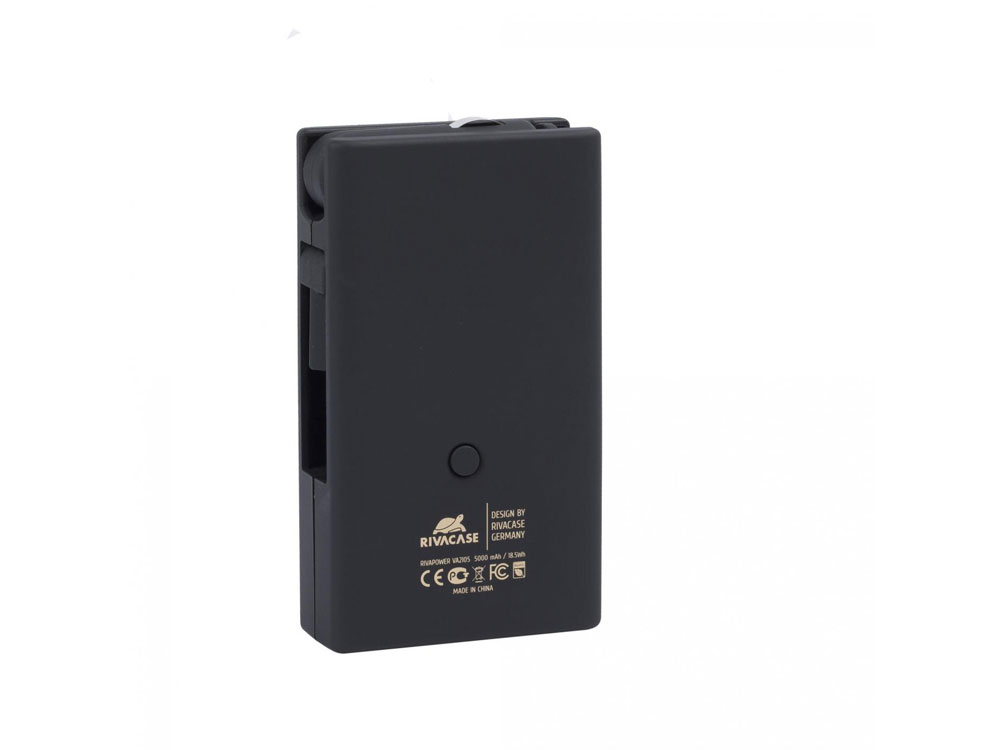 Внешний аккумулятор VA4749 со встроенным зарядным устройством, 5000 mAh, черный Внешний аккумулятор VA4749 со встроенным зарядным устройством, 5000 mAh, черный