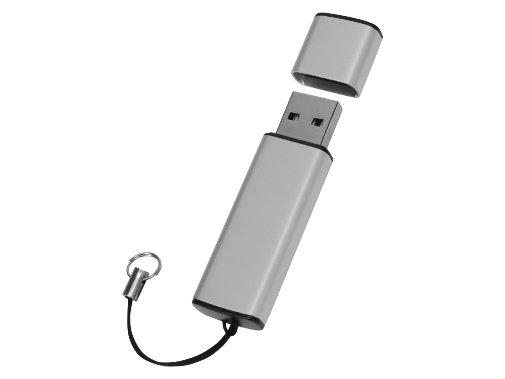 Флеш-карта USB 2.0 16 Gb металлическая с колпачком Borgir, стальной Флеш-карта USB 2.0 16 Gb металлическая с колпачком Borgir, стальной