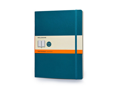 Записная книжка Moleskine Classic Soft (в линейку), Хlarge (19х25 см), бирюзовый Записная книжка Moleskine Classic Soft (в линейку), Хlarge (19х25 см), бирюзовый