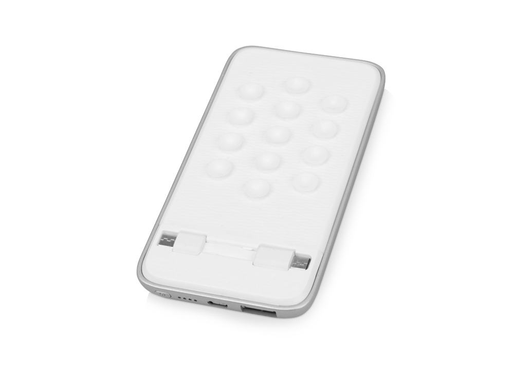 Портативное зарядное устройство XOOPAR BUBBLE BANG, 5 цветов подсветки, 5000 mAh, серебристый Портативное зарядное устройство XOOPAR BUBBLE BANG, 5 цветов подсветки, 5000 mAh, серебристый