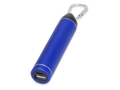 Портативное зарядное устройство Марс с карабином, 2600 mAh, синий Портативное зарядное устройство Марс с карабином, 2600 mAh, синий