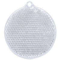 Каталог Пешеходный светоотражатель «Круг», белый от интернет-магазина «7 Сувениров»