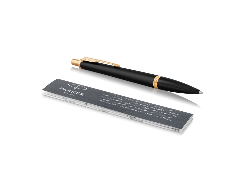 Ручка шариковая Parker Urban Core Muted Black GT, черный/золотистый