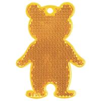 Каталог Пешеходный светоотражатель «Мишка», оранжевый от интернет-магазина «7 Сувениров»