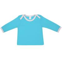 Каталог Футболка детская с длинным рукавом Baby Prime, бирюзовая с розовым от интернет-магазина «7 Сувениров»