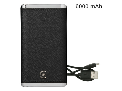 Портативное зарядное устройство Hamilton Black, 6000 mAh Портативное зарядное устройство Hamilton Black, 6000 mAh