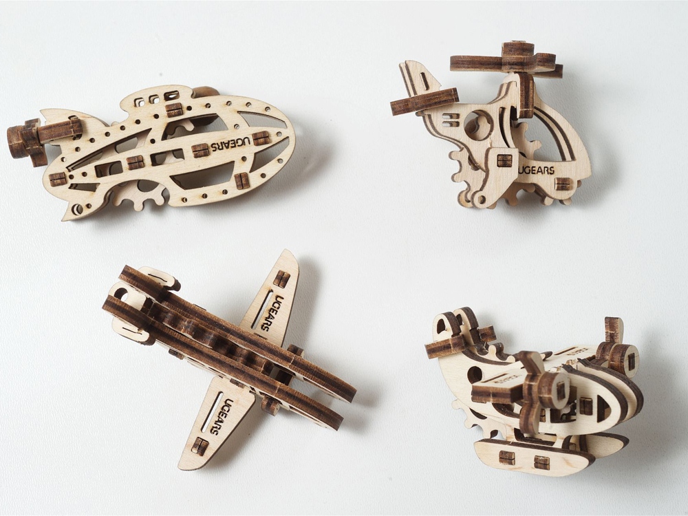 3D-ПАЗЛ UGEARS Фиджет Самолёты 3D-ПАЗЛ UGEARS Фиджет Самолёты