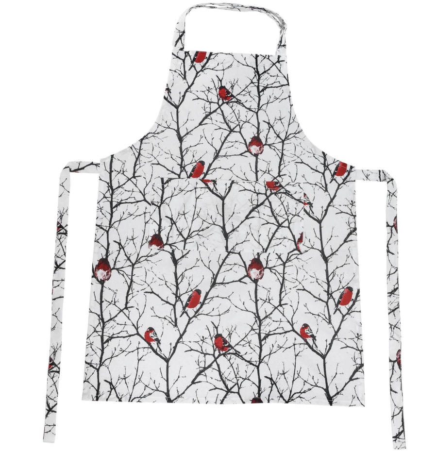 Подарочный набор  для кухни  "Снегири": передник и прихватки (2 шт)