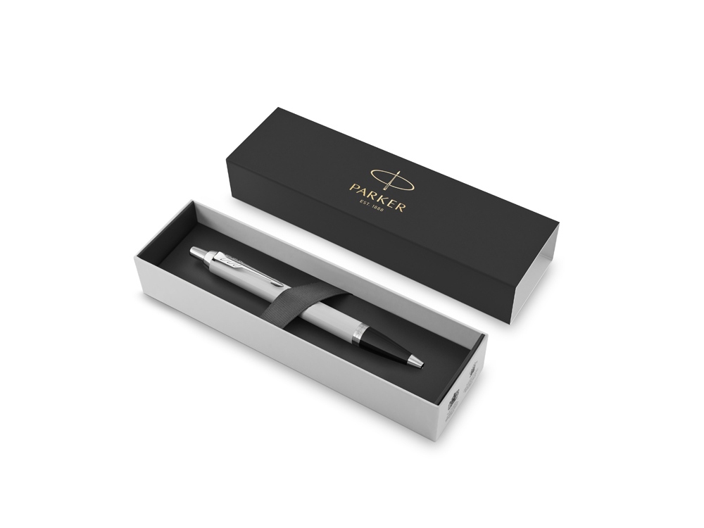 Ручка шариковая Parker IM Core White CT, белый/серебристый