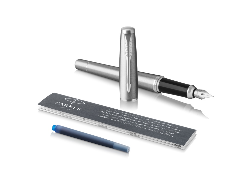 Ручка перьевая Parker Urban Core Metro Metallic CT, серебристый