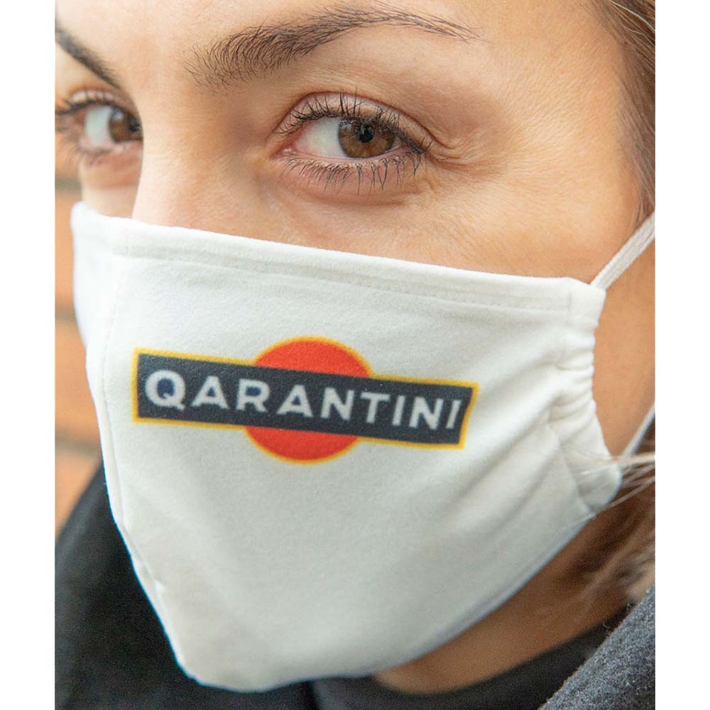 Каталог Маска из нейлона многоразовая с принтом 'Qarantini' от интернет-магазина «7 Сувениров»