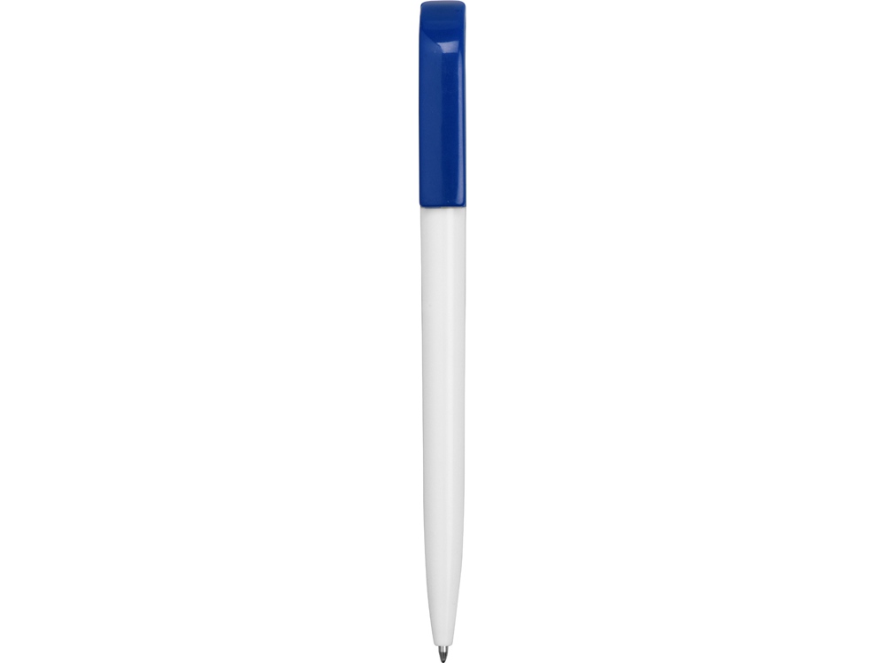 Ручка пластиковая шариковая Миллениум Color CLP, белый/синий