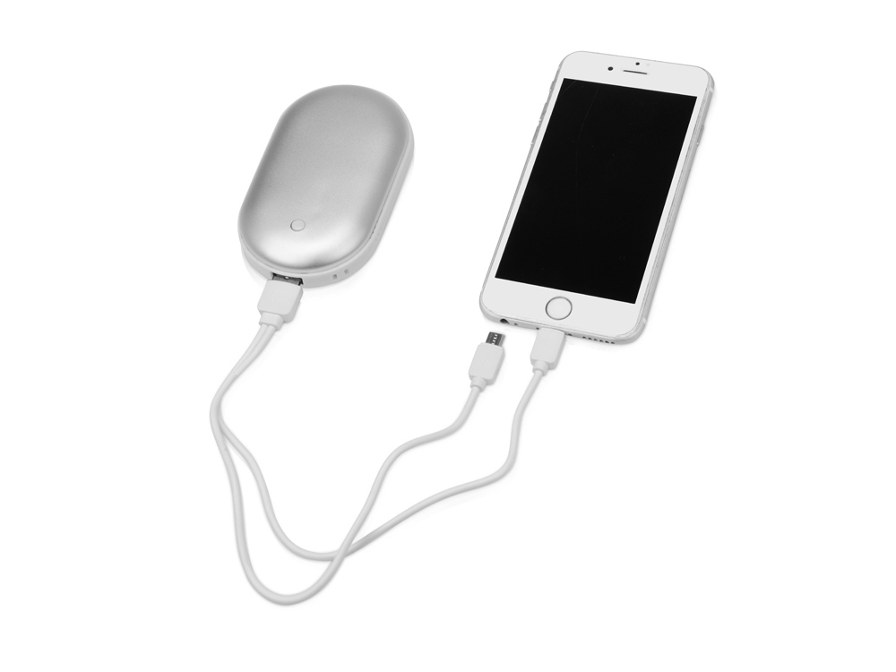 Портативное зарядное устройство с функцией обогрева Handy, 4400 mAh Портативное зарядное устройство с функцией обогрева Handy, 4400 mAh