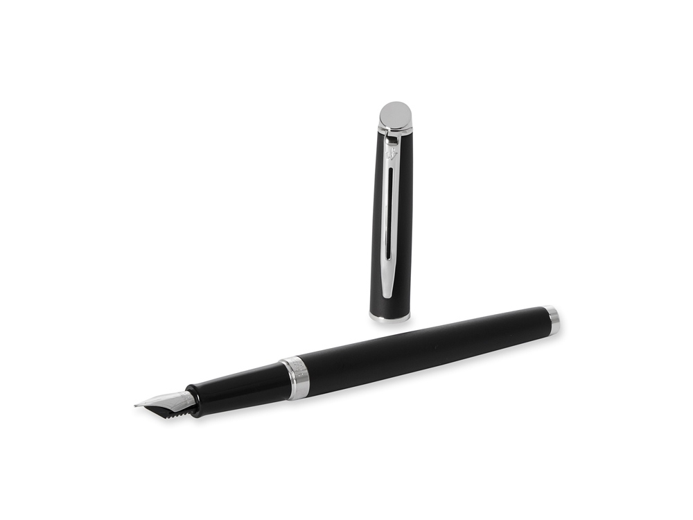 Ручка перьевая Waterman Hemisphere Matt Black CT F, черный матовый/серебристый