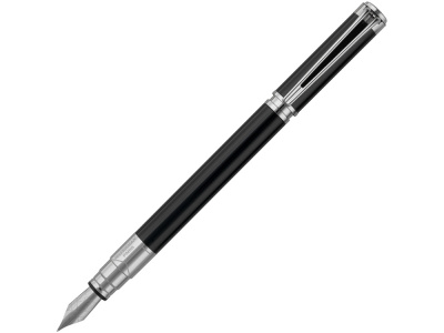 Ручка перьевая Waterman Perspective Black CT F, черный/серебристый