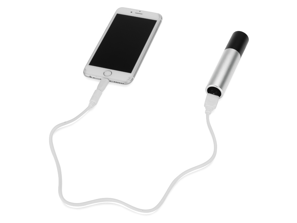 Портативное зарядное устройство Lumi с фонариком, 3000 mAh Портативное зарядное устройство Lumi с фонариком, 3000 mAh