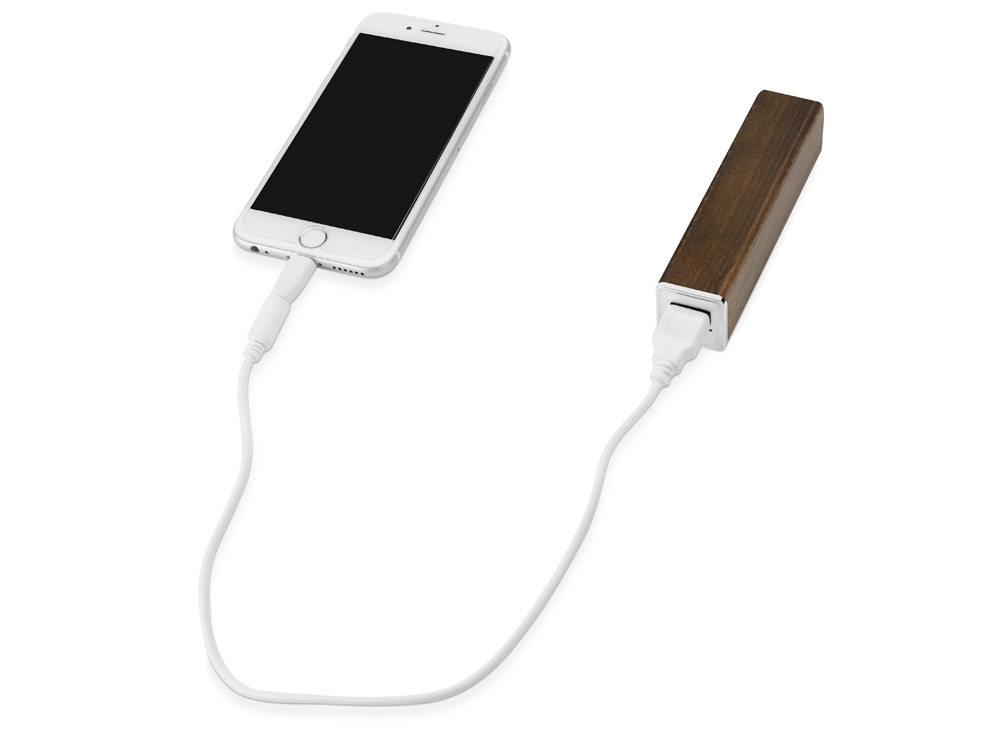 Портативное зарядное устройство Вуди, 2600 mAh Портативное зарядное устройство Вуди, 2600 mAh