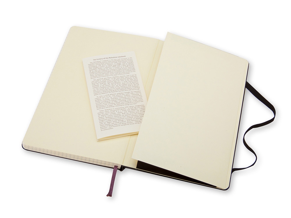 Записная книжка Moleskine Classic (в клетку) в твердой обложке, Large (13х21см), черный Записная книжка Moleskine Classic (в клетку) в твердой обложке, Large (13х21см), черный