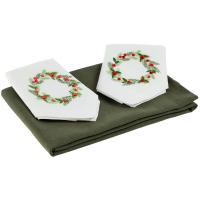 Каталог Набор текстиля Wintertainment, с рождественским венком от интернет-магазина «7 Сувениров»