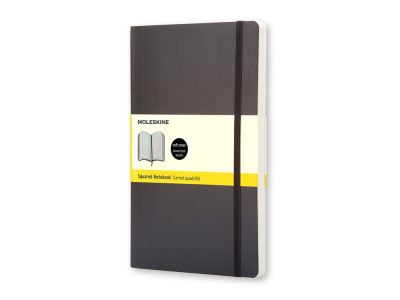 Записная книжка Moleskine Classic Soft (в клетку), Large (13х21см), черный Записная книжка Moleskine Classic Soft (в клетку), Large (13х21см), черный