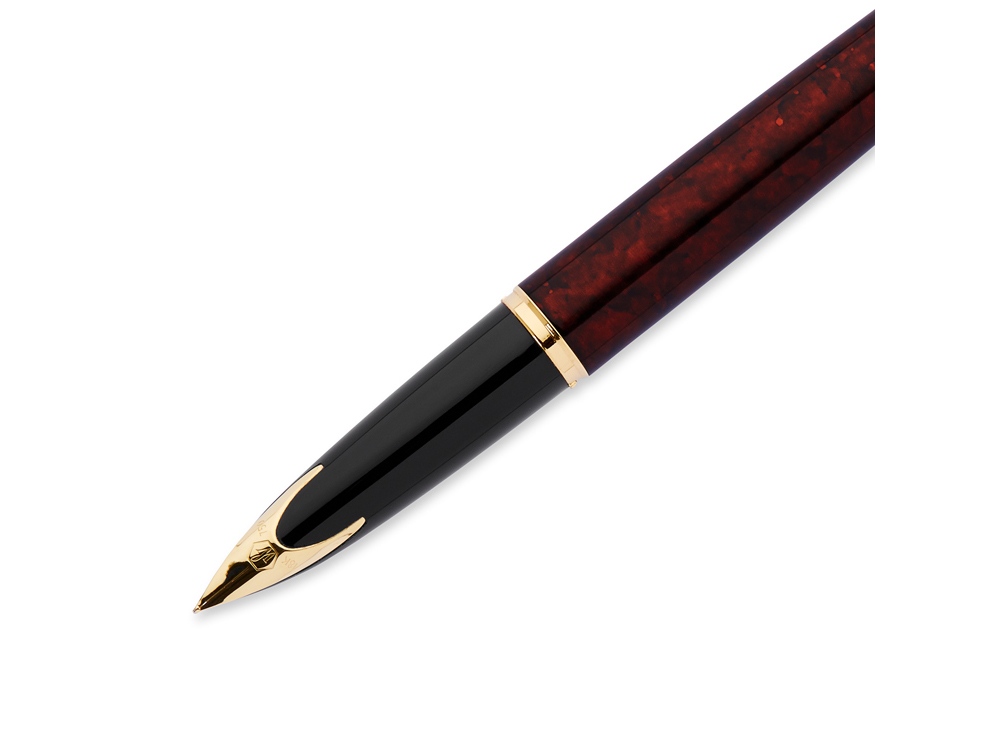 Ручка перьевая Waterman Carene Amber GT F, коричневый/золотистый