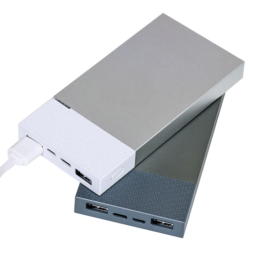 Универсальный аккумулятор "Slim Pro" (10000mAh),белый, 13,8х6,7х1,5 см,пластик,металл Универсальный аккумулятор "Slim Pro" (10000mAh),белый, 13,8х6,7х1,5 см,пластик,металл