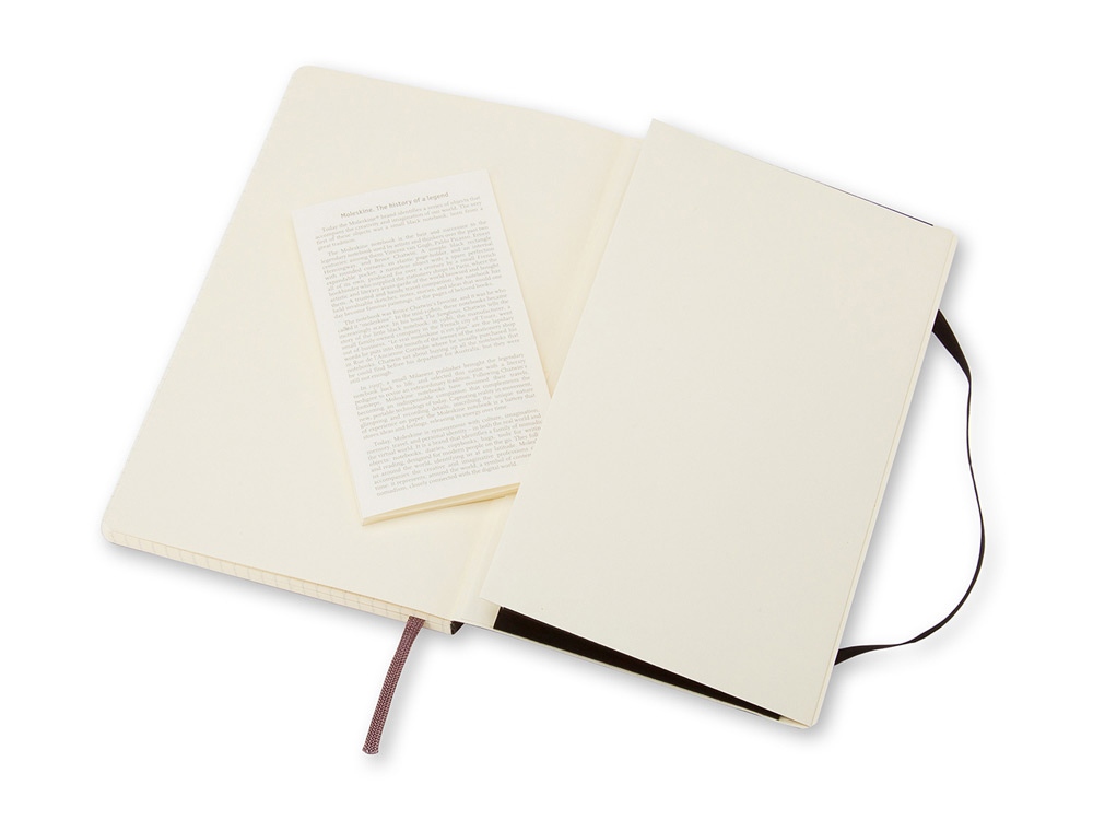 Записная книжка Moleskine Classic Soft (в клетку), Large (13х21см), черный Записная книжка Moleskine Classic Soft (в клетку), Large (13х21см), черный