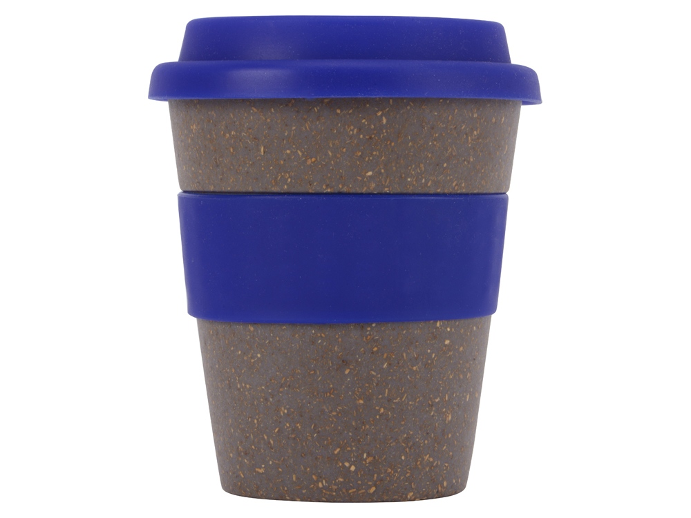 Стакан с силиконовой крышкой Café, синий