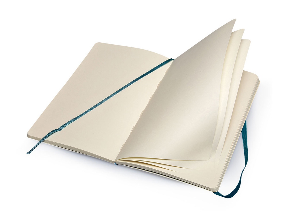 Записная книжка Moleskine Classic Soft (нелинованный), Large (13х21см), бирюзовый Записная книжка Moleskine Classic Soft (нелинованный), Large (13х21см), бирюзовый