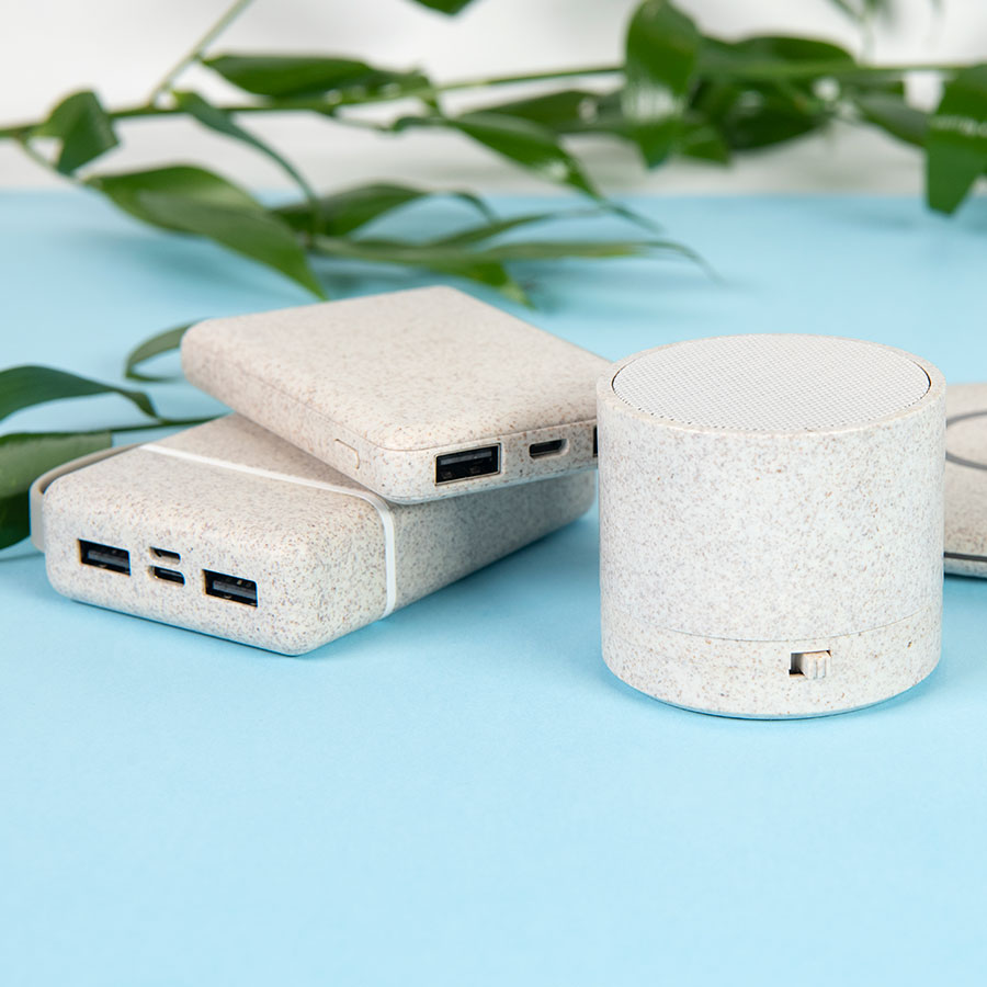 Универсальный аккумулятор WHEAT POWER 10, 10000 mAh, пластик с пшеничным волокном Универсальный аккумулятор WHEAT POWER 10, 10000 mAh, пластик с пшеничным волокном