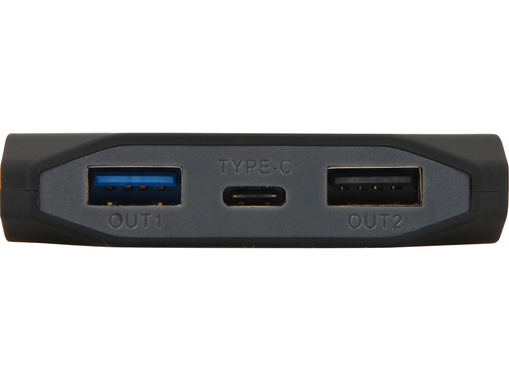 Портативное зарядное устройство Quickr с функцией быстрой зарядки, 10000 mAh, черный Портативное зарядное устройство Quickr с функцией быстрой зарядки, 10000 mAh, черный
