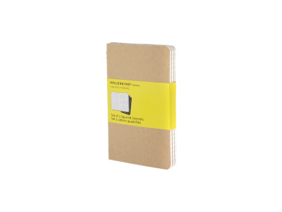 Записная книжка Moleskine Cahier (в клетку, 3 шт.), Pocket (9х14см), бежевый Записная книжка Moleskine Cahier (в клетку, 3 шт.), Pocket (9х14см), бежевый