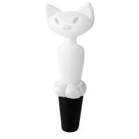 Каталог Пробка для бутылки Miaou, белая от интернет-магазина «7 Сувениров»