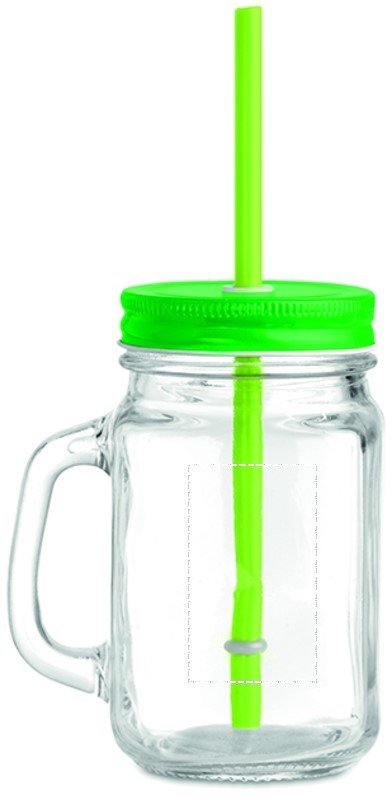 Каталог Стеклянная банка с соломинкой от интернет-магазина «7 Сувениров»